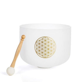 Bol Cristal 528 Hz Fleur de Vie